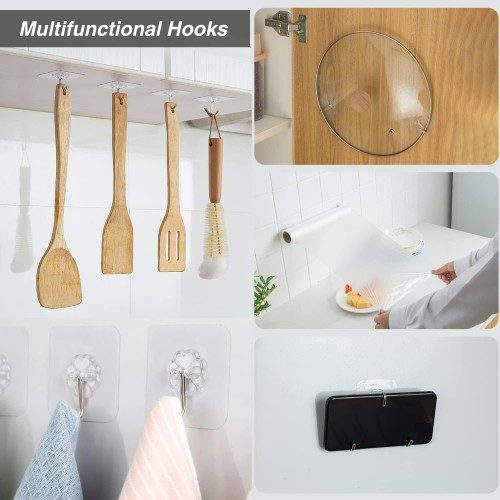 12 Pack Self Adhesive Wall Hooks