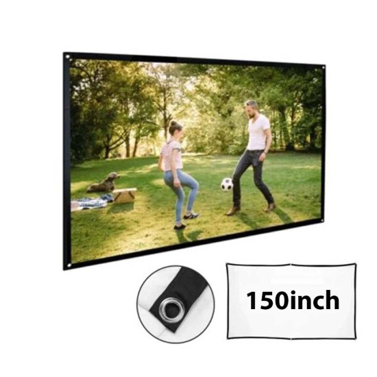 150inch Portable Foldable Projector Screen 16:9