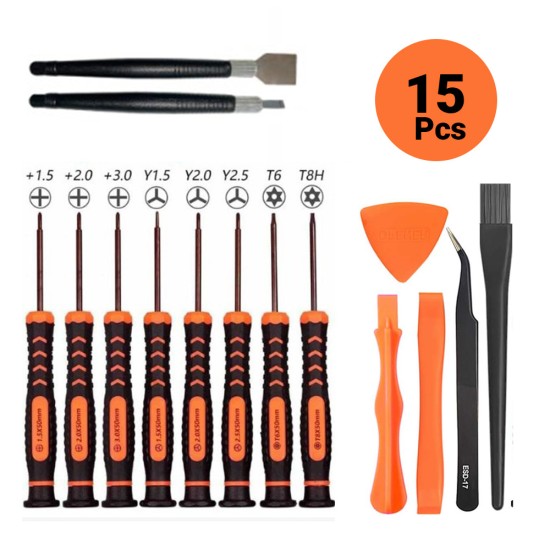 15 in 1 Professional Tool Kit For Gaming Console & Mobile Repairing