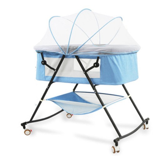 Comfortable and portable baby cradle swinging crib toddler baby