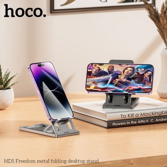 Hoco Freedom metal folding desktop stand HD5 - Silver