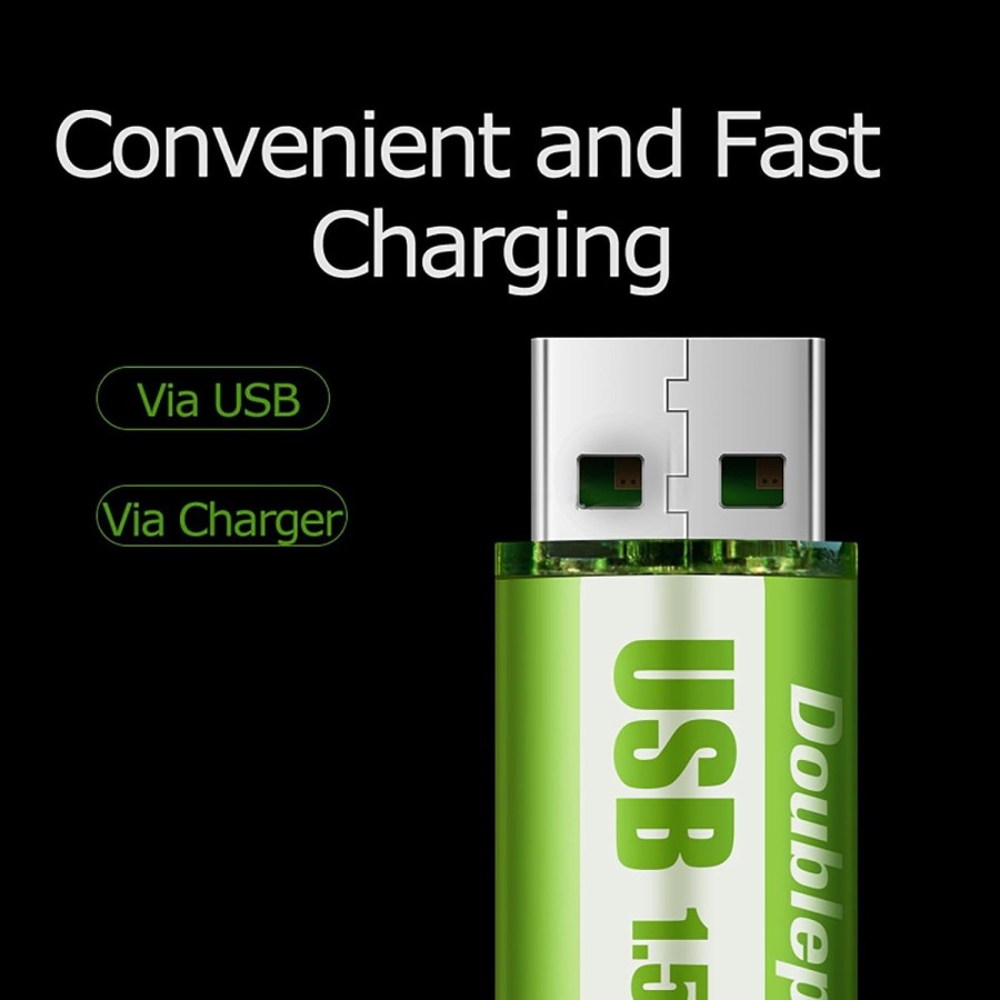 AA USB Rechargeable Battery 1.5V 1800mAh (Single pcs)