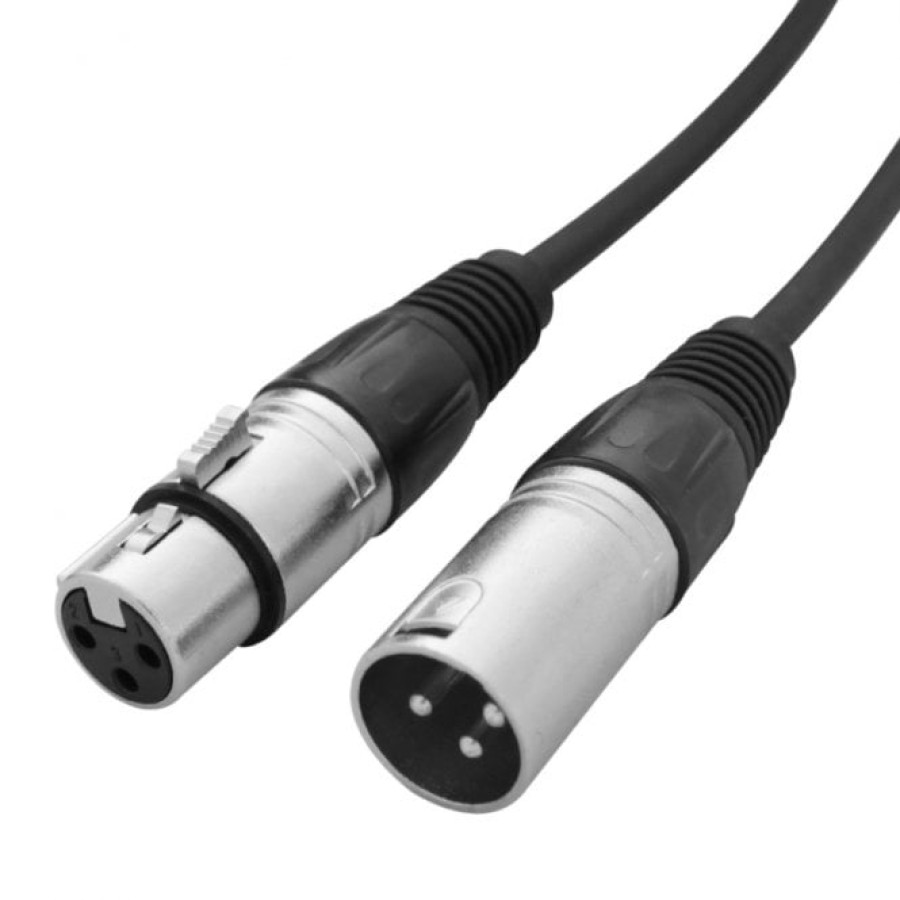 XLR Male to XLR Female Microphone Cable 2m