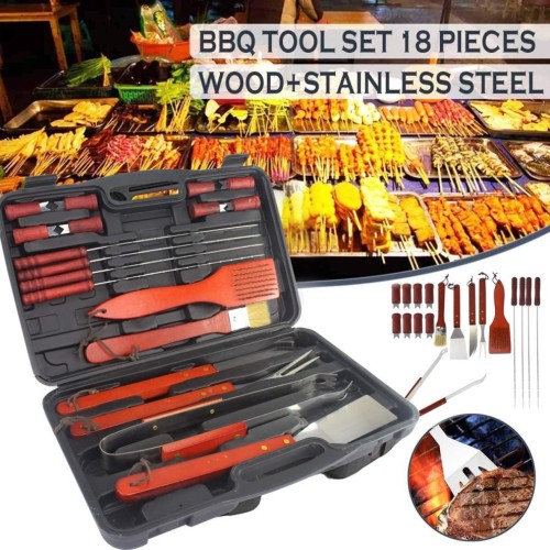 18PCS BBQ Grill Tools Set