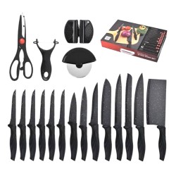 18-Piece Stainless Steel Kitchen Knife Set 18-Piece Stainless Steel Kitchen Knife Set