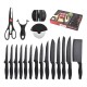 18-Piece Stainless Steel Kitchen Knife Set 18-Piece Stainless Steel Kitchen Knife Set