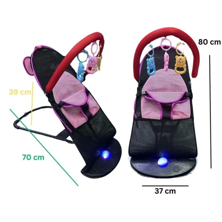 Baby Bouncer seat with Music and Detachable Toys Bar Baby Bouncer seat with Music and Detachable Toys Bar