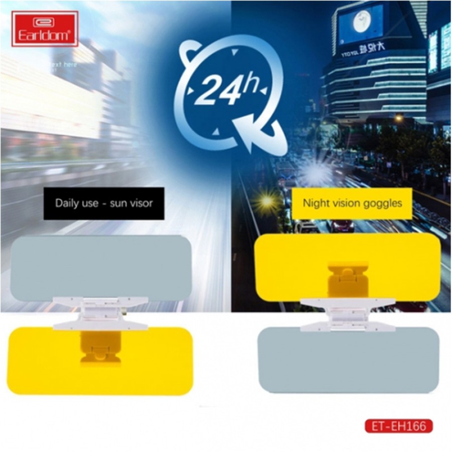 Earldom 2 in 1 Car Anti Glare Visor for Day and Night Earldom 2 in 1 Car Anti Glare Visor for Day and Night