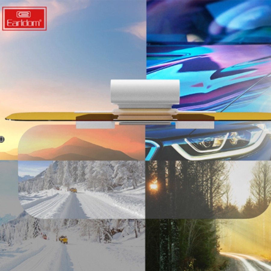 Earldom 2 in 1 Car Anti Glare Visor for Day and Night Earldom 2 in 1 Car Anti Glare Visor for Day and Night
