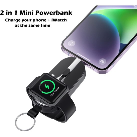 2 in 1 Mini Wireless Power Bank 2000mAH