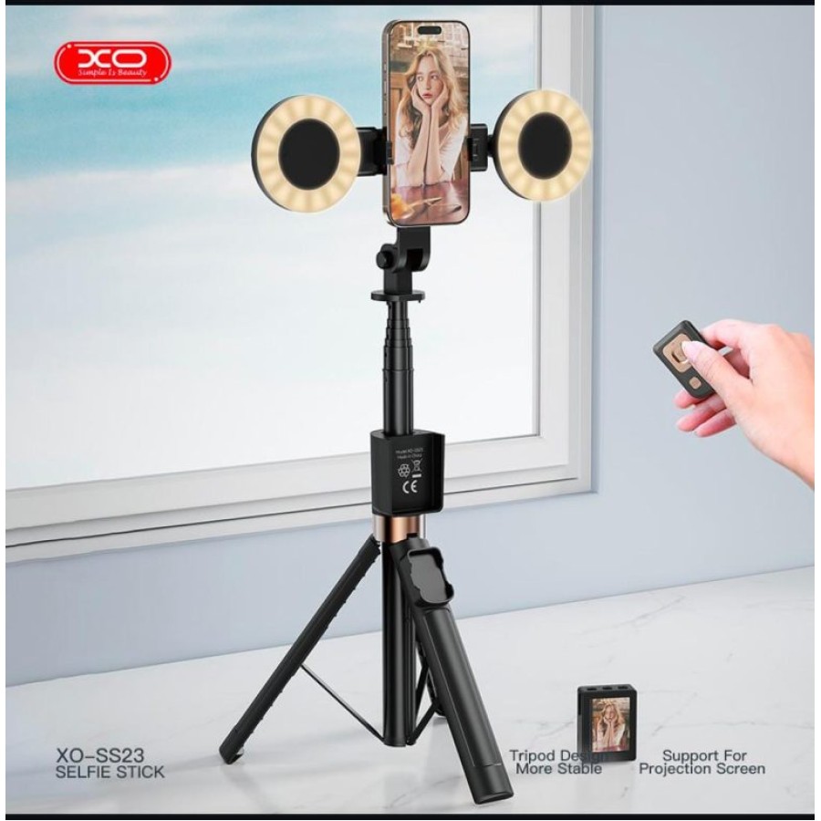 Smart Selfie Stick with Bluetooth & Screen Projection (XO-SS23)