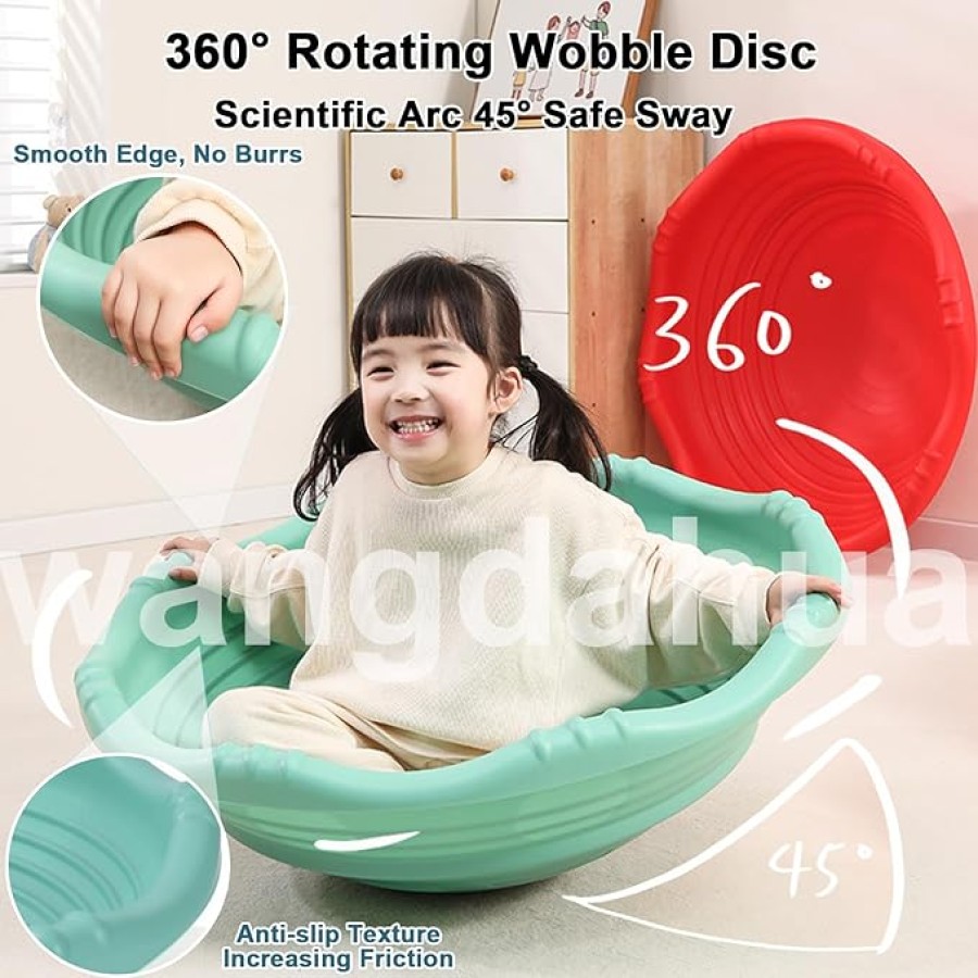 2-Sided Wobble Disk for Kids – Sensory Spinning Toy