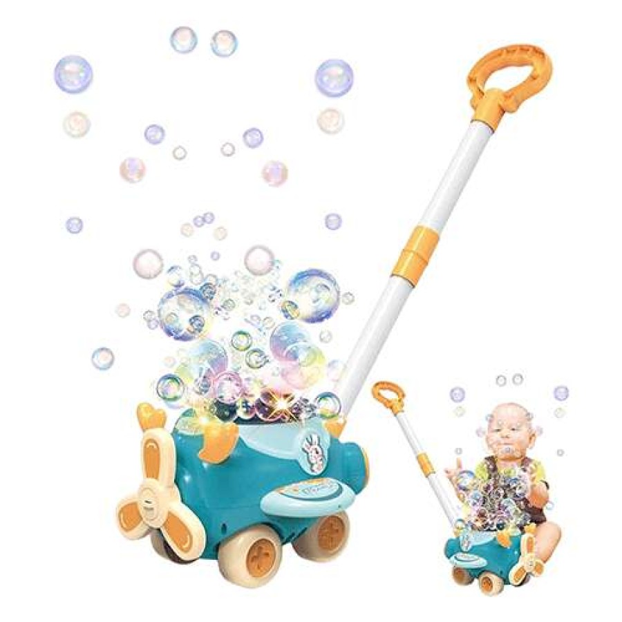 Airplane Trolley Bubble Machine Toy