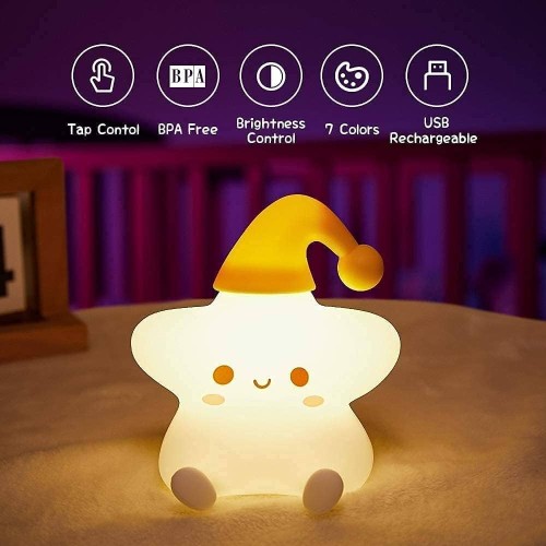 Cute Stars Night Light Lamp