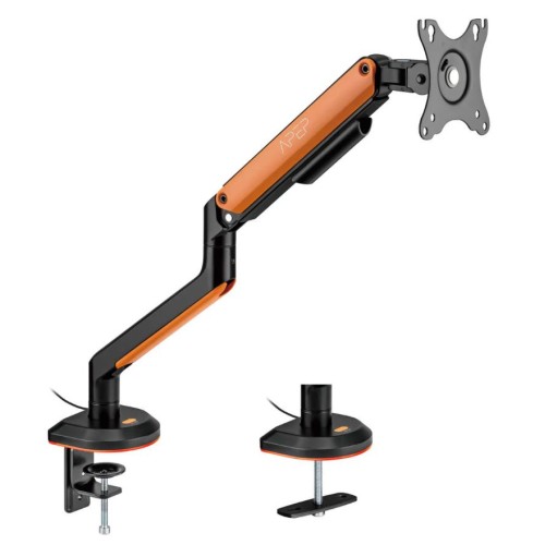 Sades Apep SA-MA02 RGB Single Monitor Mount Arm (Max size 32"/9KG Per ARM) - Orange