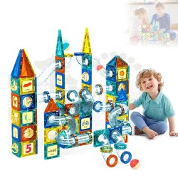 209Pcs Magna tiles pipeline Kids Toy Set Magnetic 3D Building Blocks 209Pcs Magna tiles pipeline Kids Toy Set Magnetic 3D Building Blocks