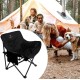 CHANODUG Folding Compact Camping Chair - Black