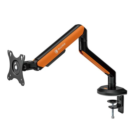 Sades Apep SA-MA02 RGB Single Monitor Mount Arm (Max size 32"/9KG Per ARM) - Orange