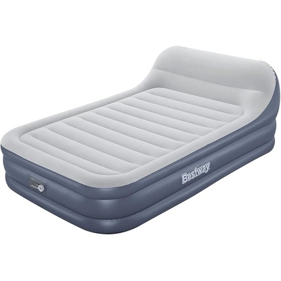 Bestway 89" X 60" X 33"/2.26M X 1.52M X 84cm Tritech Airbed Queen Sleekflow Headboard Built-In Ac Pump