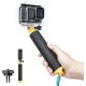 TELESIN Rubber Floaty Bobber Handle for GoPro & Most Action Cameras - Yellow