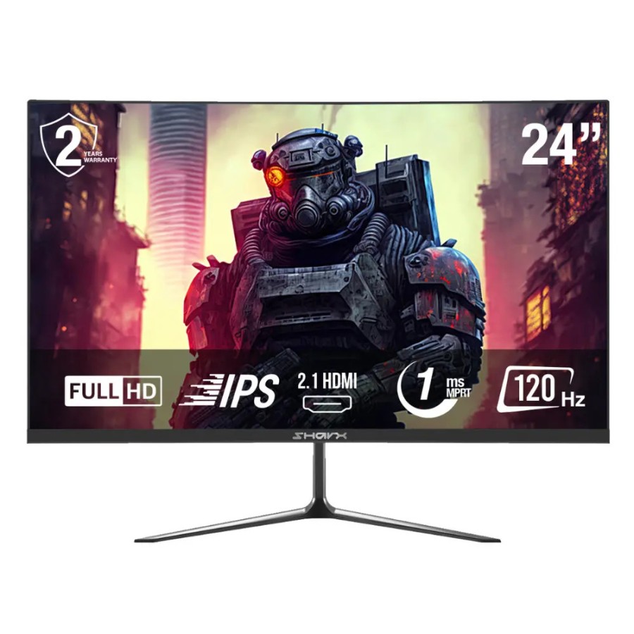 Sharx JAWS 24F120I Speaker Gaming Monitor | 24inch | HDMI 2.1 | FHD |120 Hz | VA | 1 ms Sharx JAWS 24F120I Speaker Gaming Monitor | 24inch | HDMI 2.1 | FHD |120 Hz | VA | 1 ms