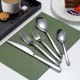 24Pcs luxury Flatware Cutlery Dinner Set - Silver