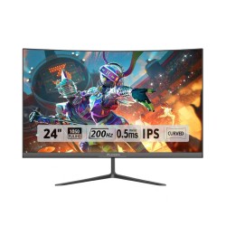 PLAYERS PLY240 Curved Gaming Monitor | 24" | FHD | 200 Hz | HDMI 2.1 | 0.5 ms | IPS