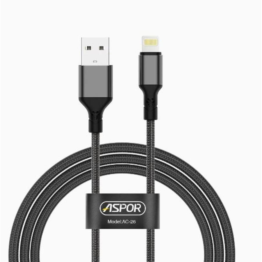 ASPOR AC26 3.1A Fast Charge, Data & Lightning Charging - 1M