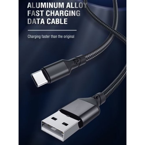 ASPOR AC27 3.1A Fast Charge, Type C Data+Charging Cable - 1M