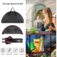 Canvas Folding Camping Table for Trips with 4 Cup Holders