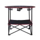 Canvas Folding Camping Table for Trips with 4 Cup Holders