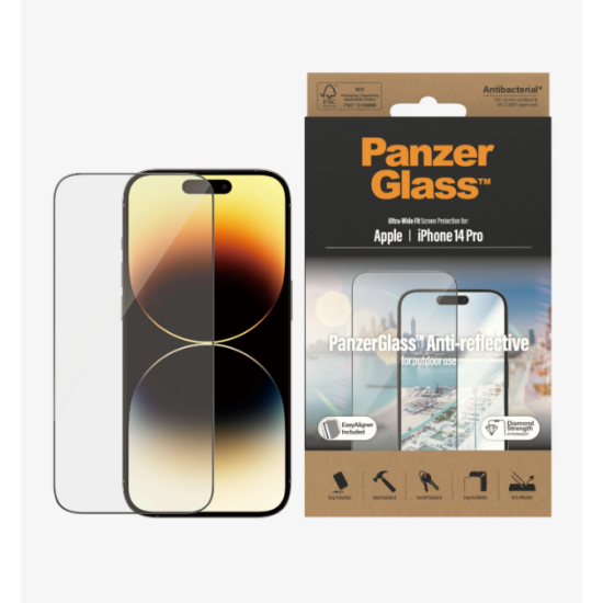 PanzerGlass For iPhone 14 Pro UWF Glass Screen With Applicator - Anti-reflective
