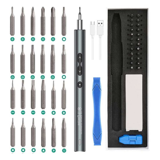 28 In 1 Electric Screwdriver Set USB Cable Charging