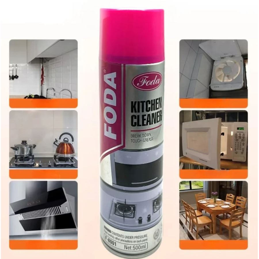 Foda F-8001 Foam Spray for Cleaning Kitchen Surfaces (500ml)