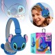 Wireless Headphones Head Sets Lilo & Stitch Kids Soft Ear Pads Headset Best Gift