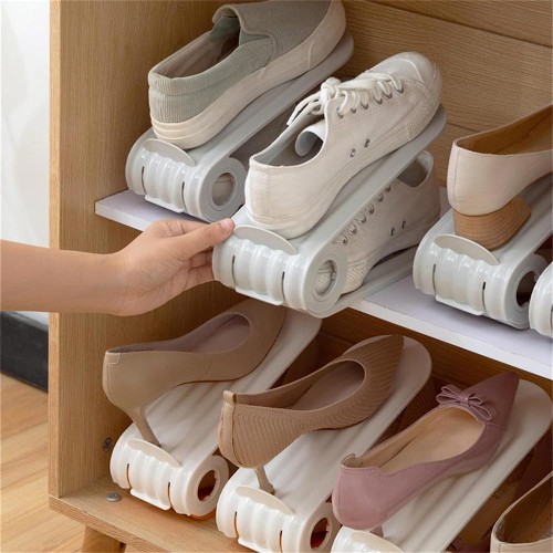 2PCS Space Saving Double-Layer Shoe Brackets