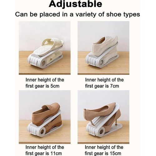 2PCS Space Saving Double-Layer Shoe Brackets