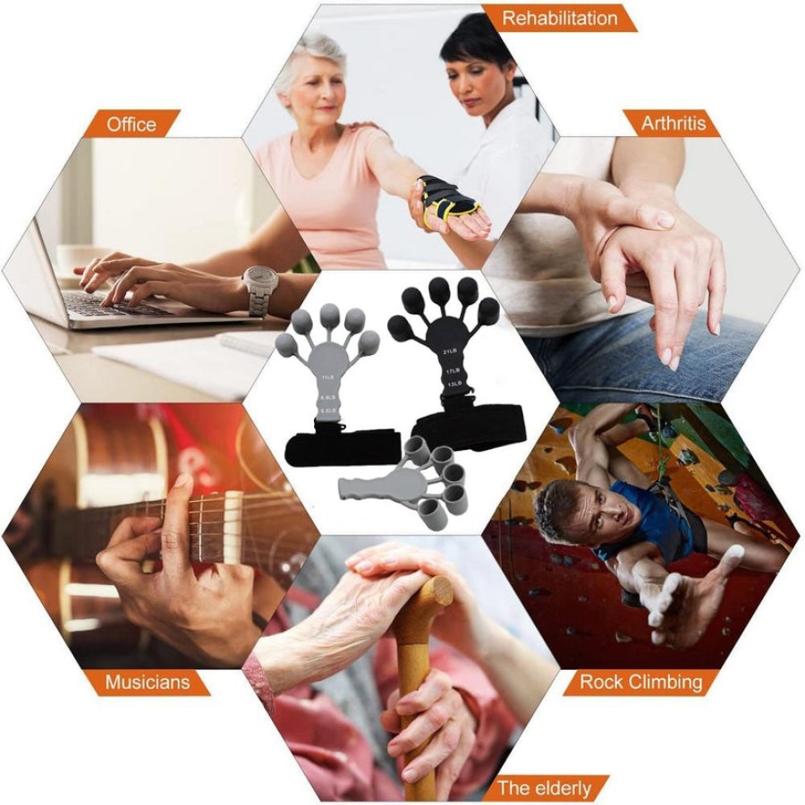 2Pcs Hand Grip Strengthener Finger Gripster (One Belt)