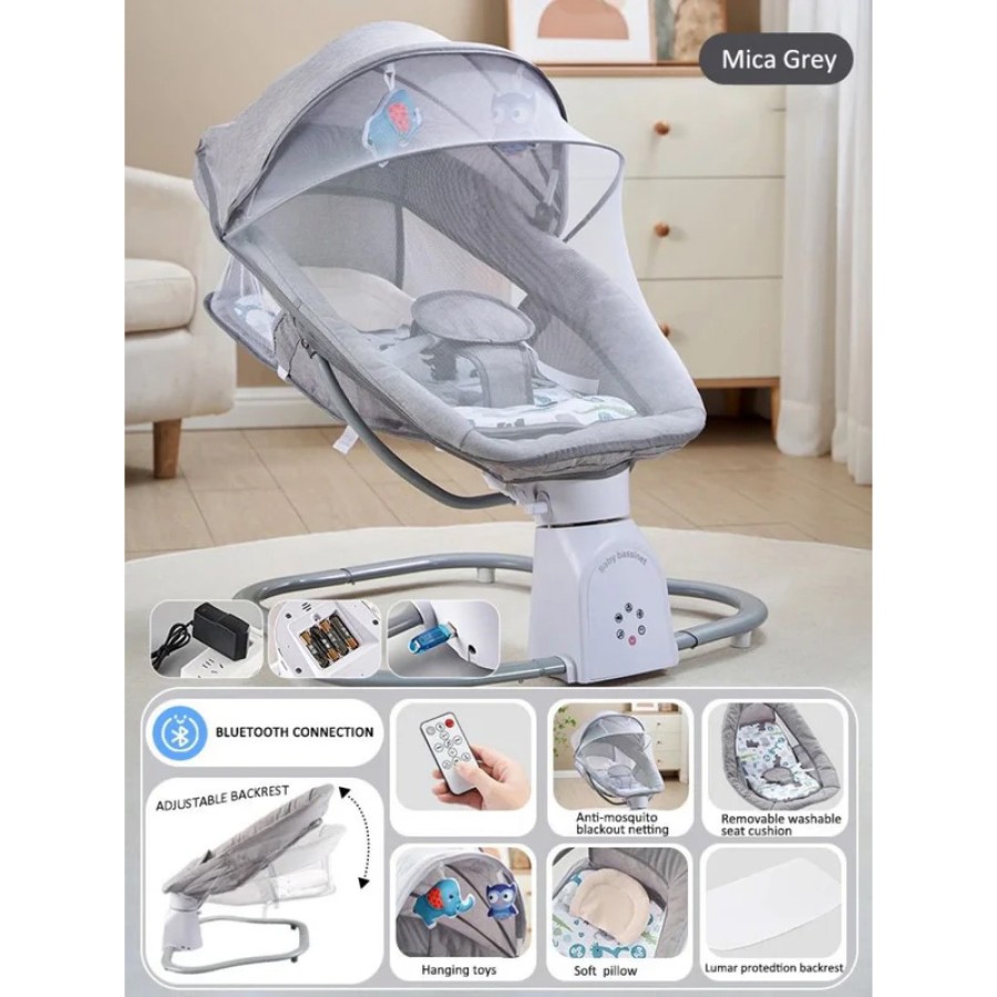 3 in 1 Baby Bouncer Swing Rocker Chair With Music & Remote Operate (14223 / 14224)