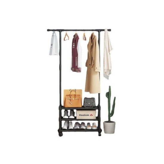 Clothes Stand And Shoe Organizer- 3 Shelves