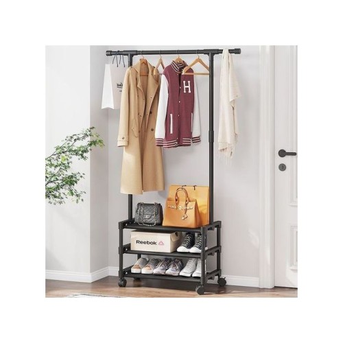 Clothes Stand And Shoe Organizer- 3 Shelves