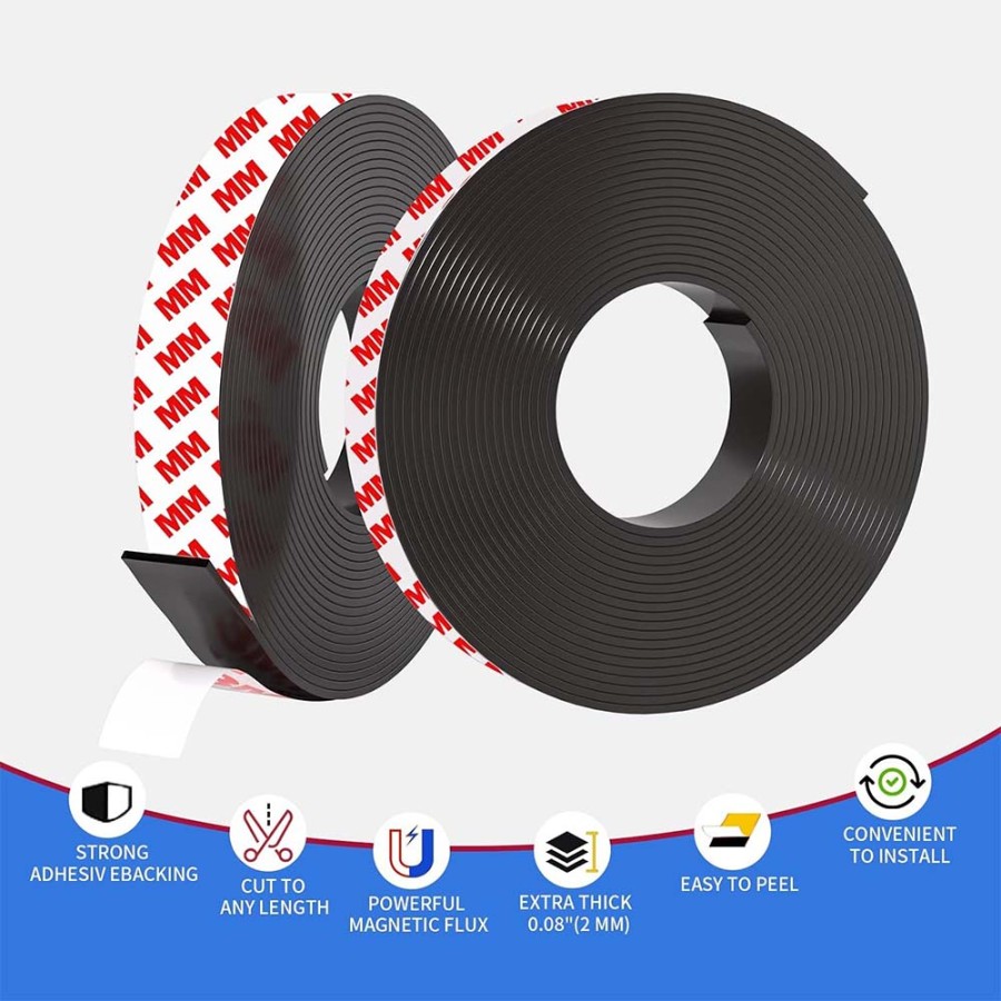 3M Glue Flexible Magnetic Self-Adhesive Strip