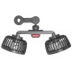3-Speed Car Headrest Cooling Fan – Rear Seat Air Circulator