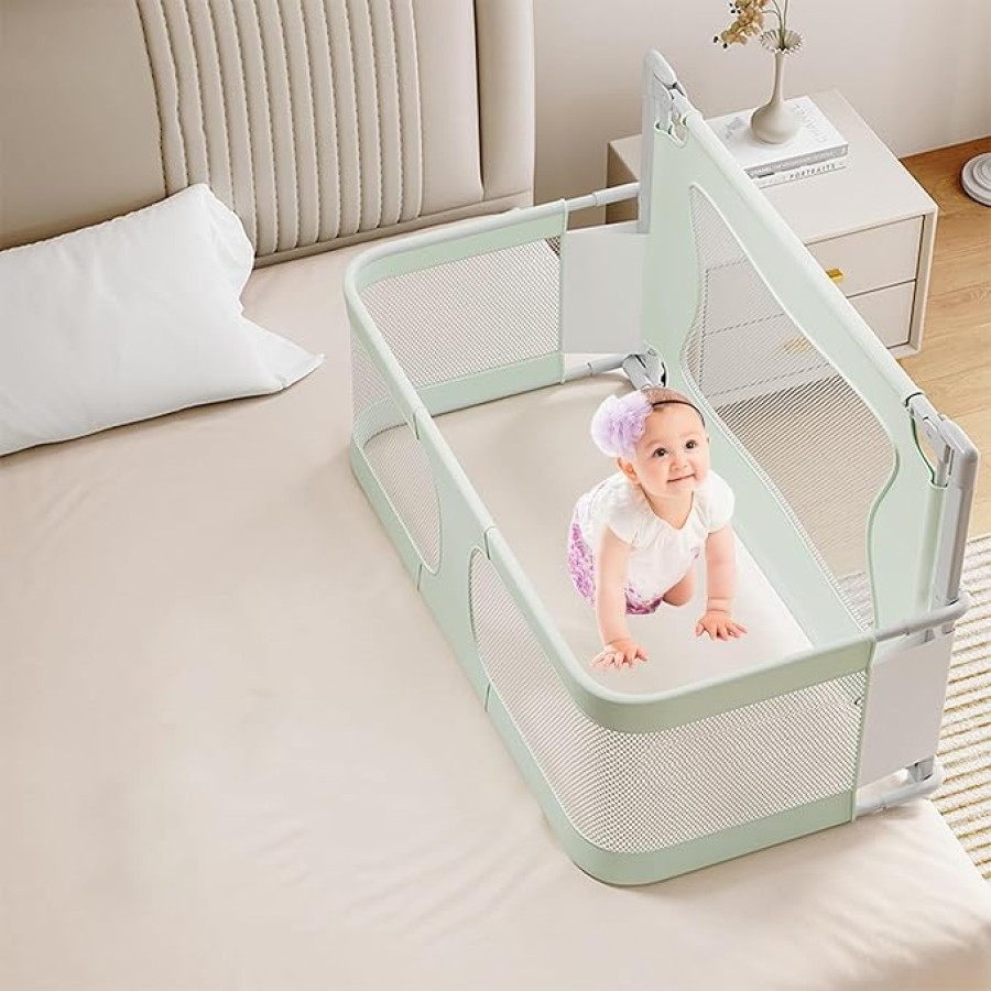 3-in-1 Foldable Crib & Bedside Bassinet 3-in-1 Foldable Crib & Bedside Bassinet