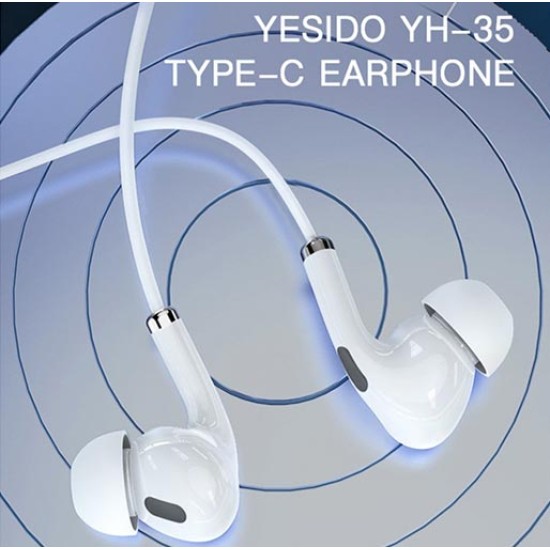 Yesido Type-C Heavy Bass Noise Cancelling Sensitivity Earphones