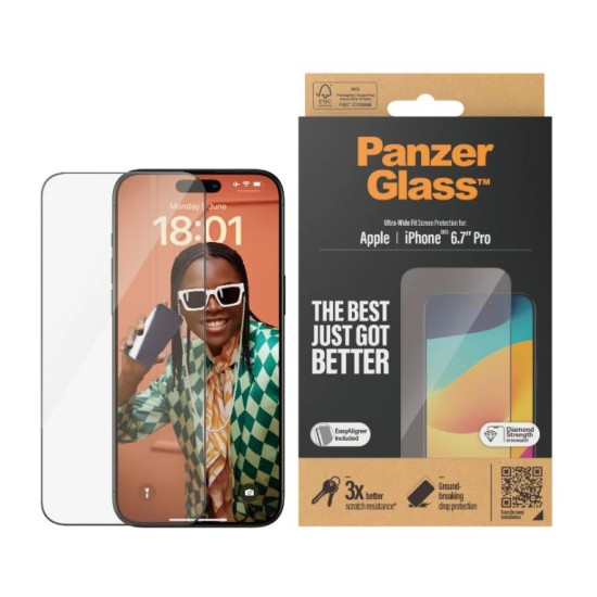 PanzerGlass iPhone 15 Pro Max (6.7") - UWF Clear