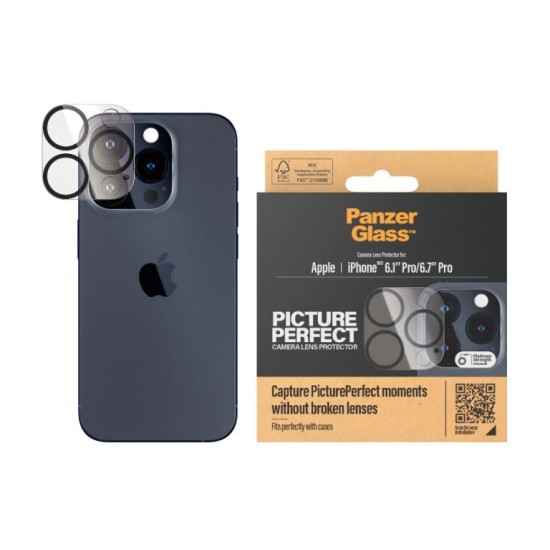 PanzerGlass iPhone 15 Pro (6.1") & Pro Max (6.7") Camera Lens