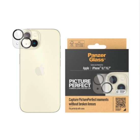 PanzerGlass iPhone 15 (6.1") & 15 Plus (6.7") Camera Lens