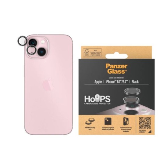 PanzerGlass iPhone 15 (6.1") & 15 Plus (6.7") Camera Hoop