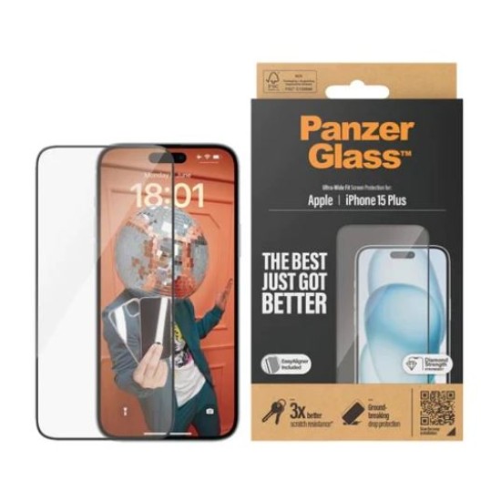PanzerGlass iPhone 15 Plus (6.7") - UWF Clear